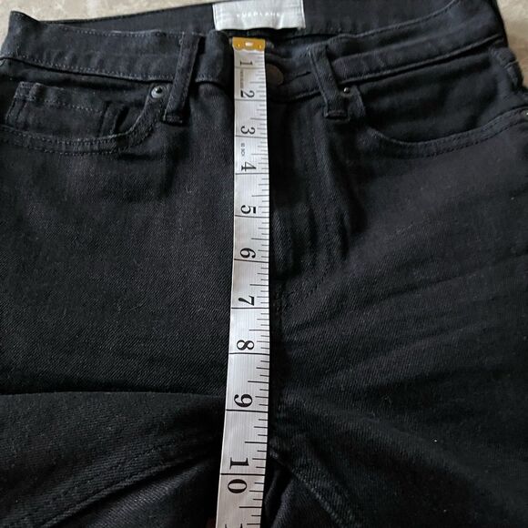 EVERLANE High Rise Skinny Jeans Black 25 - Picture 8 of 12